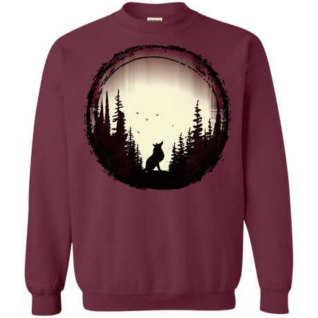 Sweatshirts Maroon / S A Wolf's Life Crewneck Sweatshirt