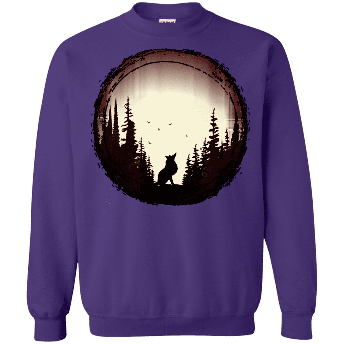 Sweatshirts Purple / S A Wolf's Life Crewneck Sweatshirt