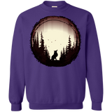 Sweatshirts Purple / S A Wolf's Life Crewneck Sweatshirt