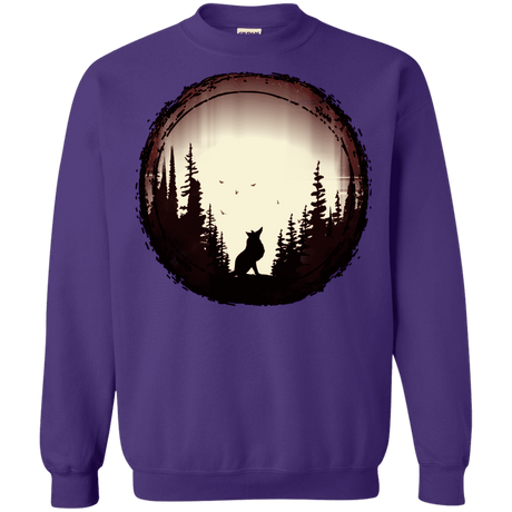 Sweatshirts Purple / S A Wolf's Life Crewneck Sweatshirt