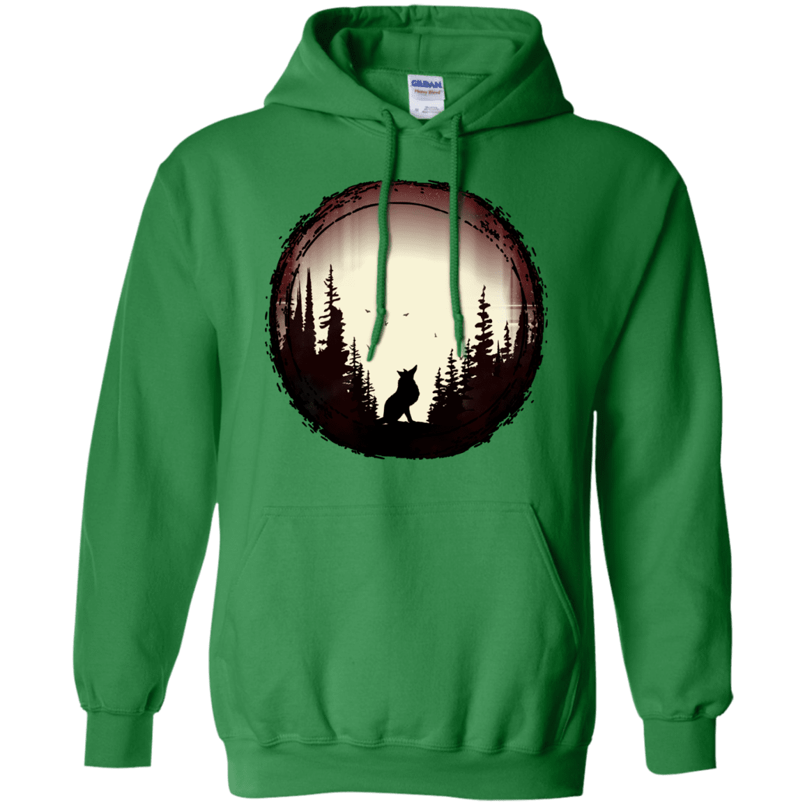 Sweatshirts Irish Green / S A Wolf's Life Pullover Hoodie