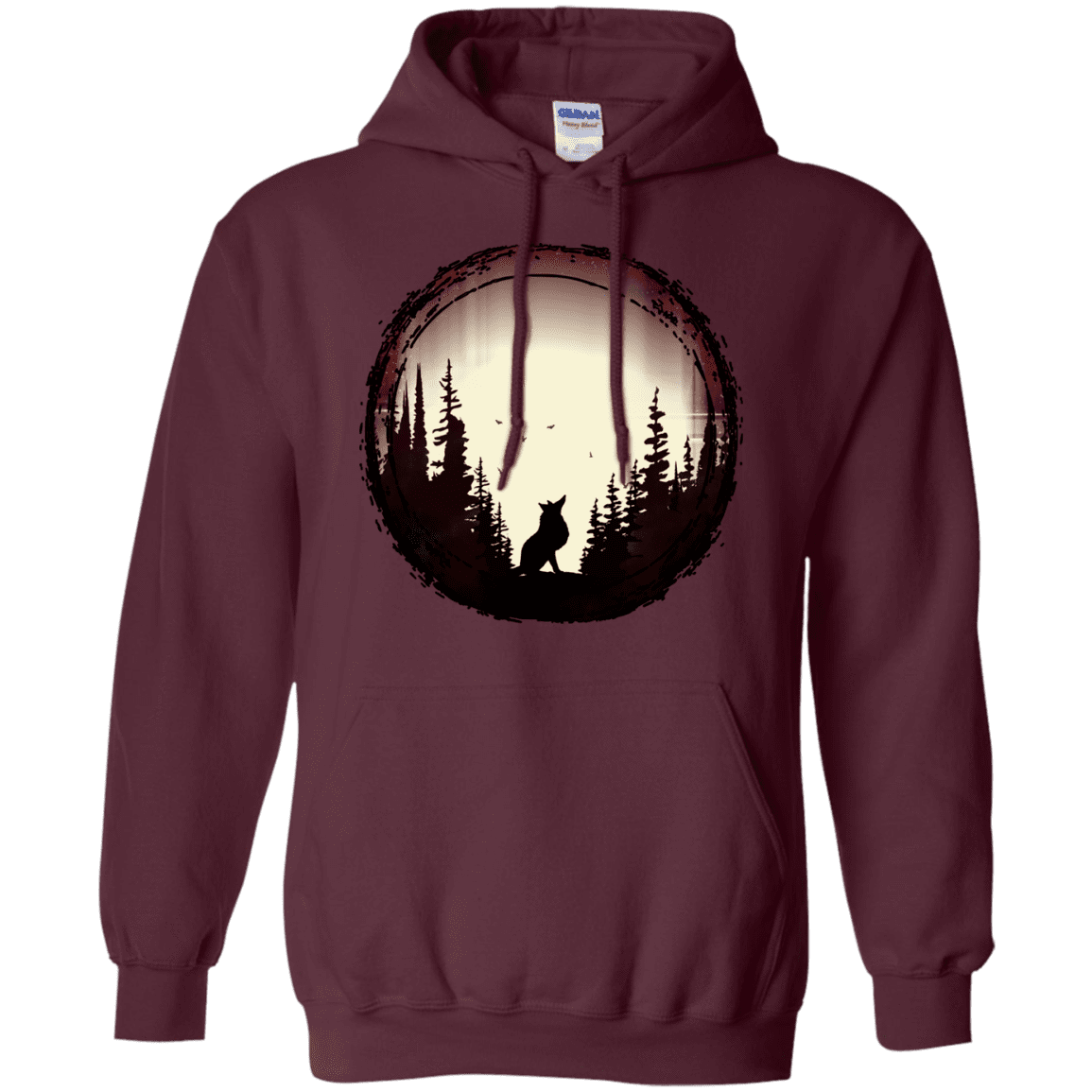 Sweatshirts Maroon / S A Wolf's Life Pullover Hoodie