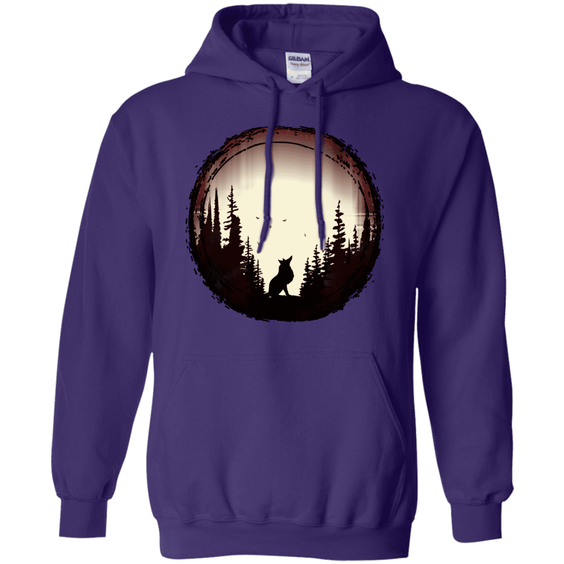 Sweatshirts Purple / S A Wolf's Life Pullover Hoodie