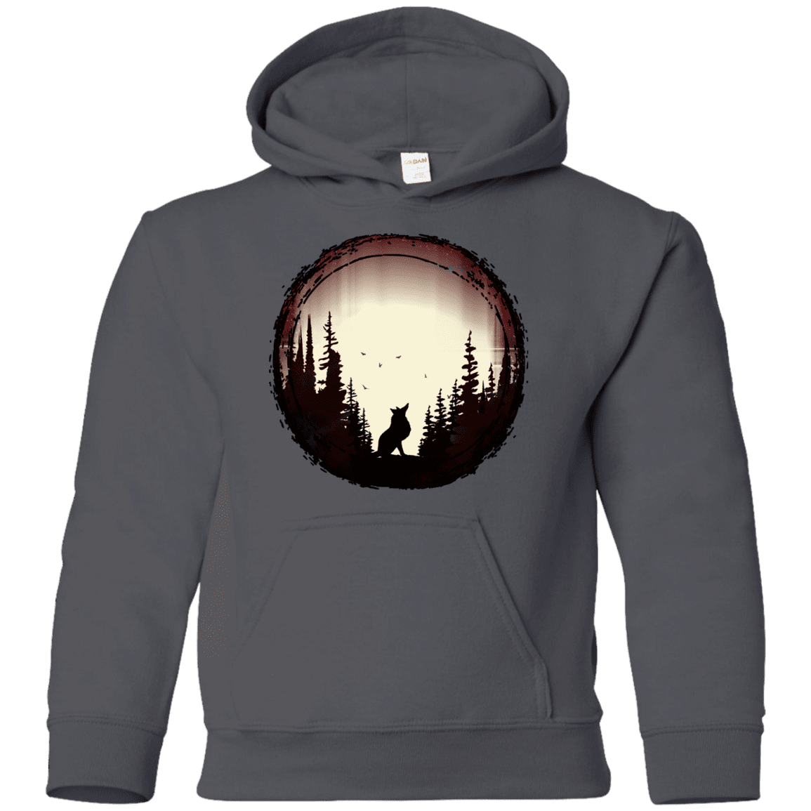 Sweatshirts Charcoal / YS A Wolf's Life Youth Hoodie