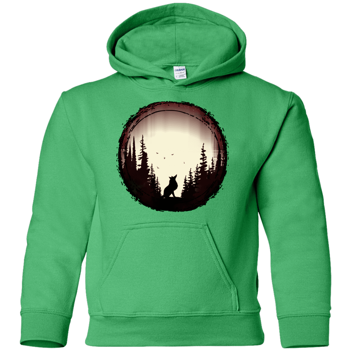 Sweatshirts Irish Green / YS A Wolf's Life Youth Hoodie