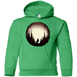 Sweatshirts Irish Green / YS A Wolf's Life Youth Hoodie