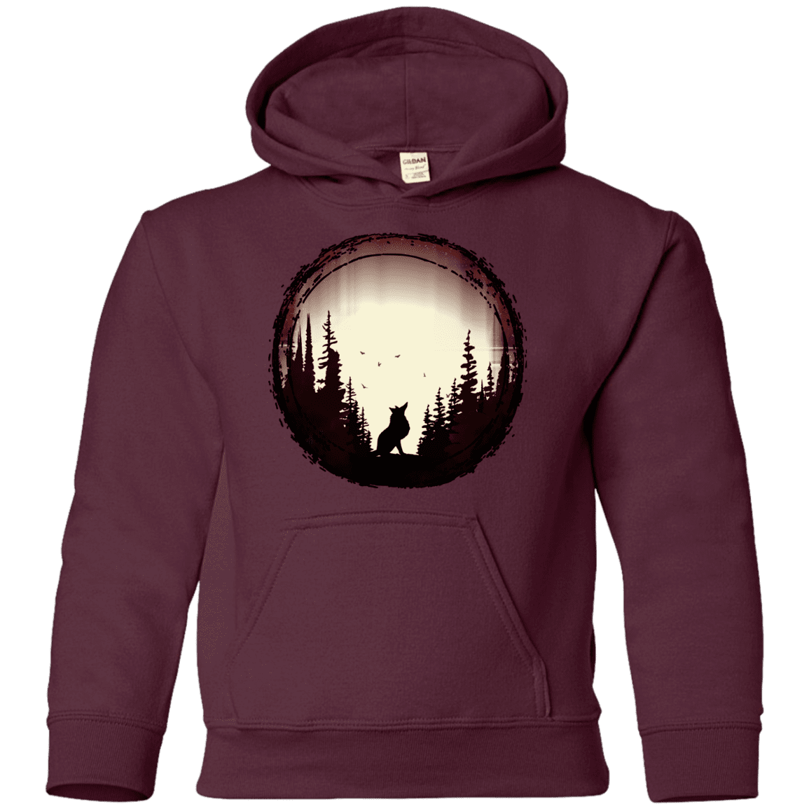 Sweatshirts Maroon / YS A Wolf's Life Youth Hoodie