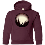 Sweatshirts Maroon / YS A Wolf's Life Youth Hoodie