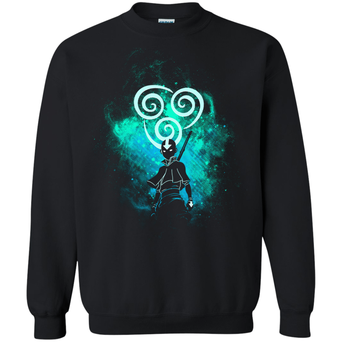 Sweatshirts Black / Small Aang Art Crewneck Sweatshirt