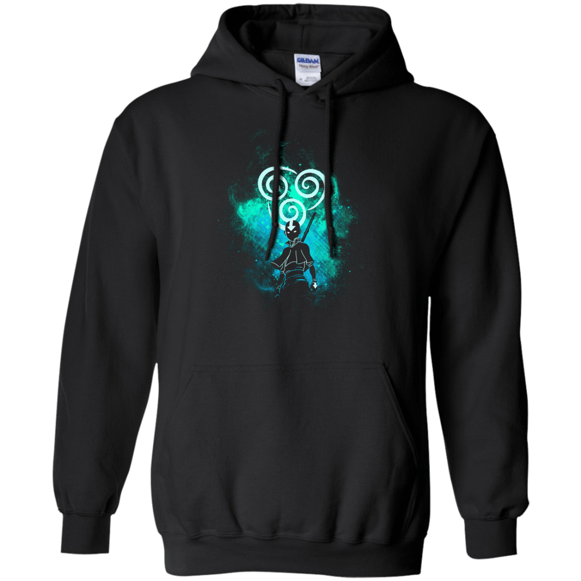 Sweatshirts Black / Small Aang Art Pullover Hoodie