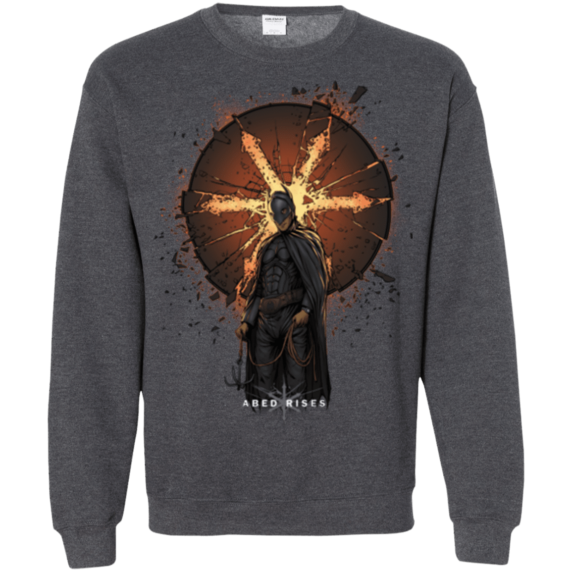 Sweatshirts Dark Heather / Small Abed Rises Crewneck Sweatshirt