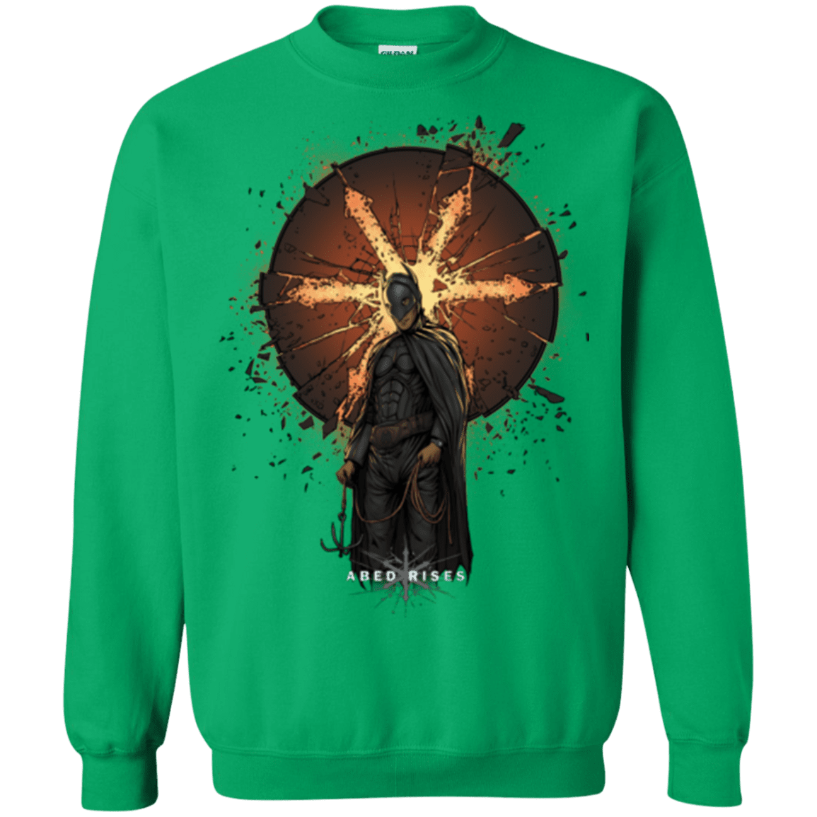 Sweatshirts Irish Green / Small Abed Rises Crewneck Sweatshirt