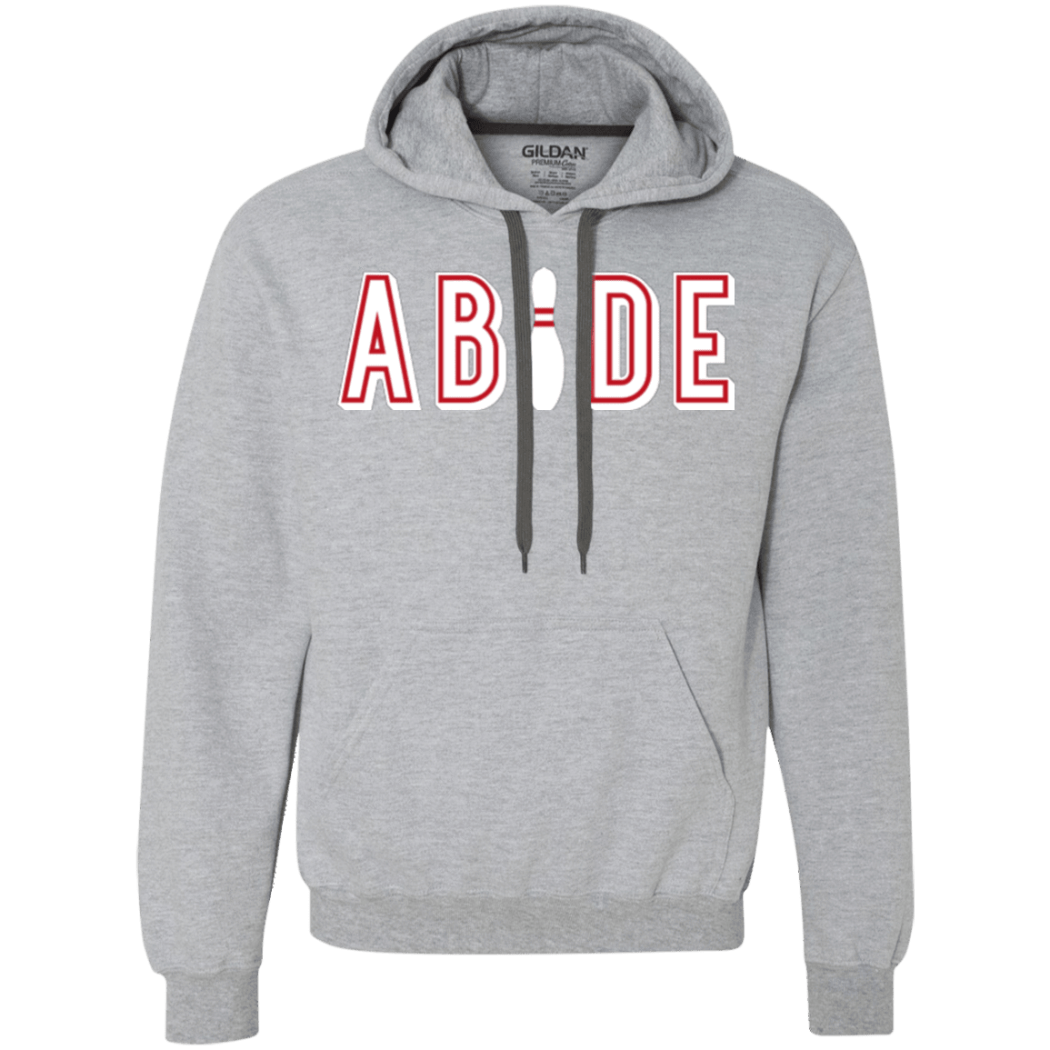 Sweatshirts Sport Grey / Small Abide The Dude Big Lebowski Premium Fleece Hoodie