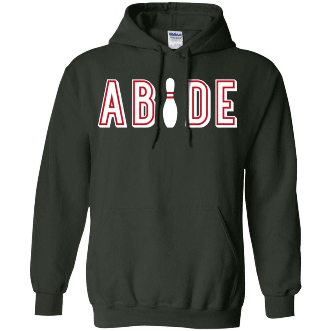 Sweatshirts Forest Green / Small Abide The Dude Big Lebowski Pullover Hoodie