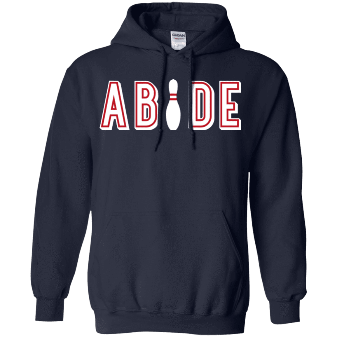 Sweatshirts Navy / Small Abide The Dude Big Lebowski Pullover Hoodie