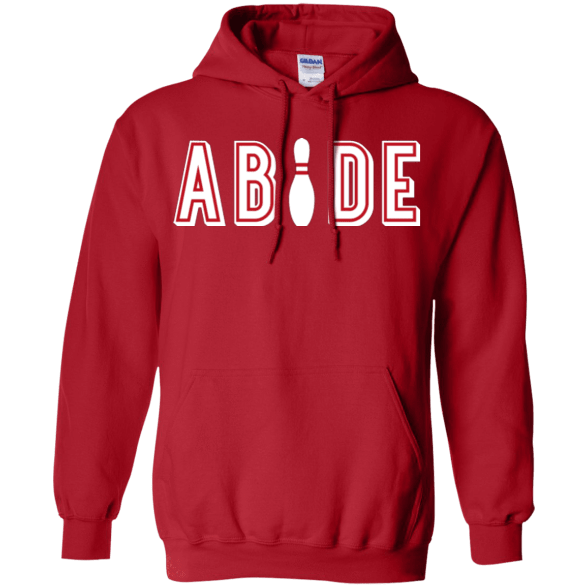 Sweatshirts Red / Small Abide The Dude Big Lebowski Pullover Hoodie