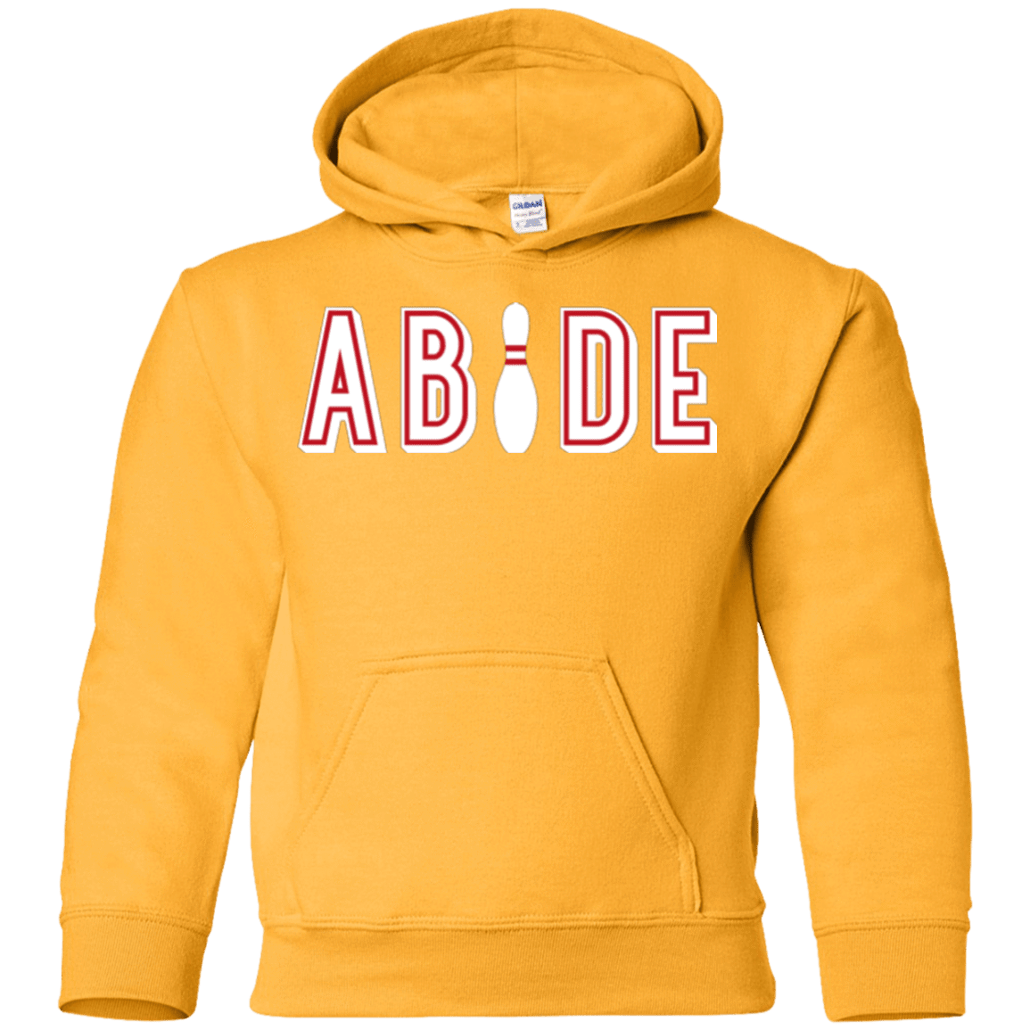 Sweatshirts Gold / YS Abide The Dude Big Lebowski Youth Hoodie