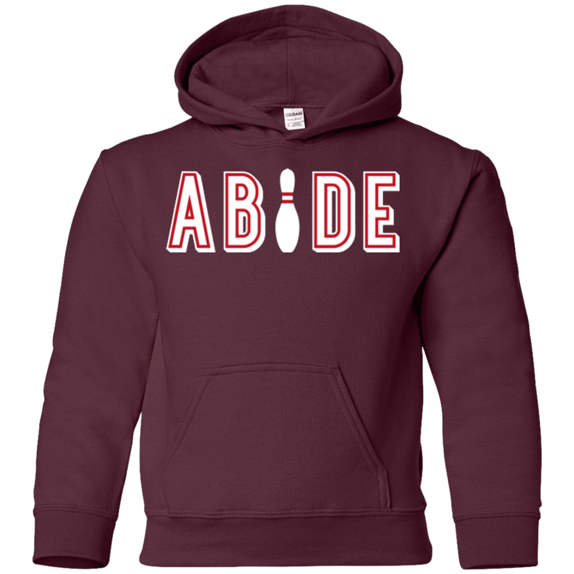 Sweatshirts Maroon / YS Abide The Dude Big Lebowski Youth Hoodie
