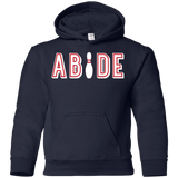 Sweatshirts Navy / YS Abide The Dude Big Lebowski Youth Hoodie