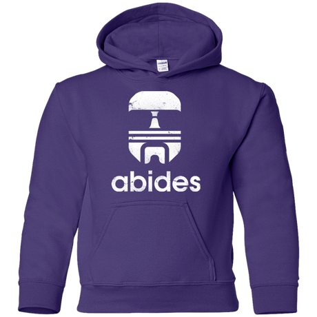 Sweatshirts Purple / YS Abides Youth Hoodie