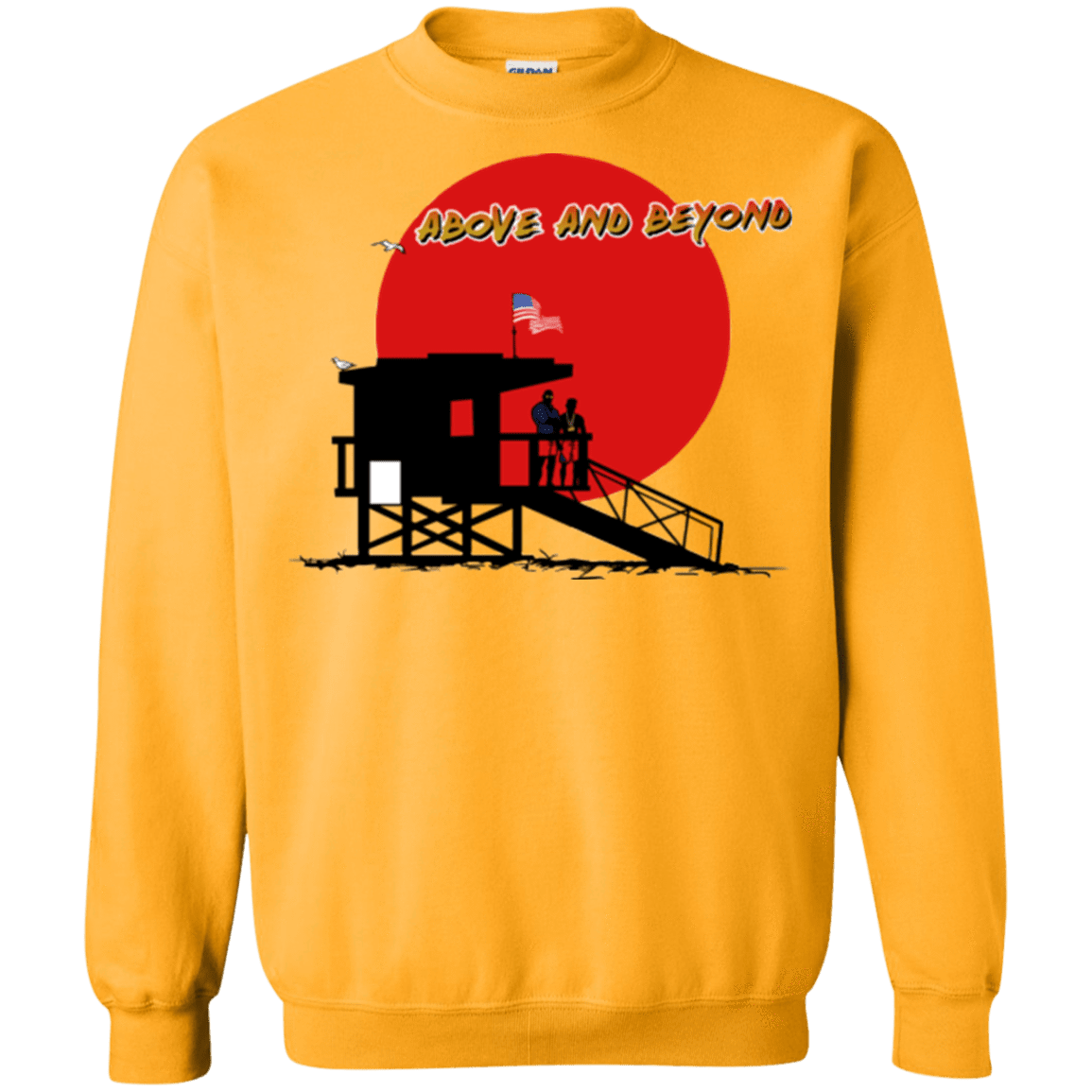 Sweatshirts Gold / Small Above And Beyond Crewneck Sweatshirt