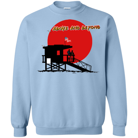 Sweatshirts Light Blue / Small Above And Beyond Crewneck Sweatshirt