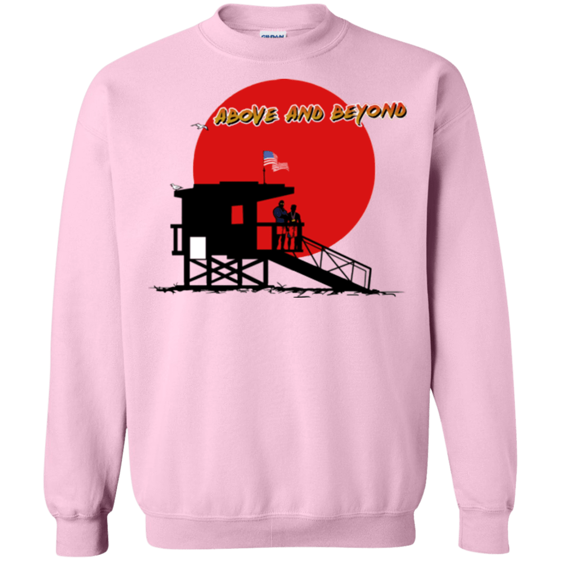 Sweatshirts Light Pink / Small Above And Beyond Crewneck Sweatshirt