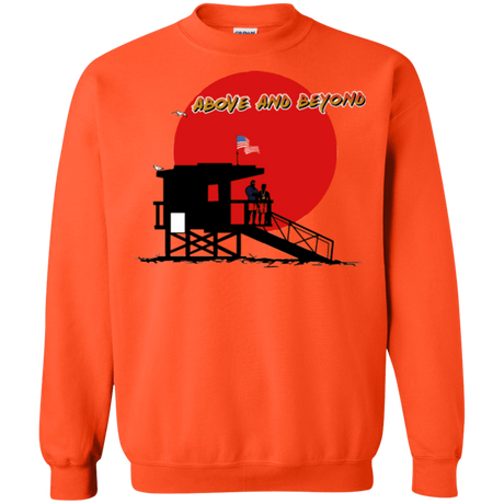 Sweatshirts Orange / Small Above And Beyond Crewneck Sweatshirt