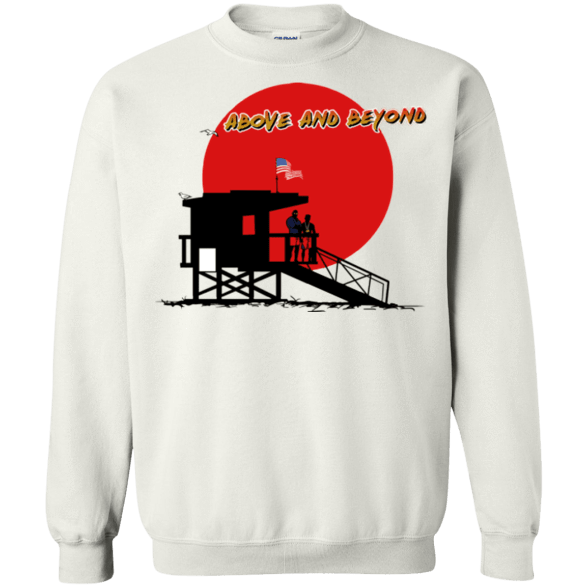 Sweatshirts White / Small Above And Beyond Crewneck Sweatshirt