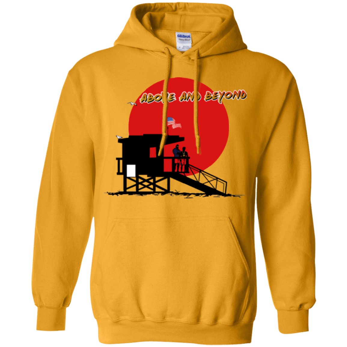 Sweatshirts Gold / Small Above And Beyond Pullover Hoodie