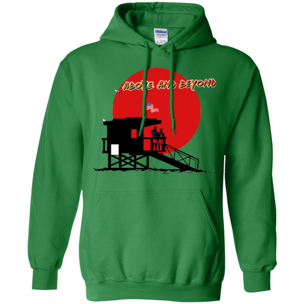 Sweatshirts Irish Green / Small Above And Beyond Pullover Hoodie