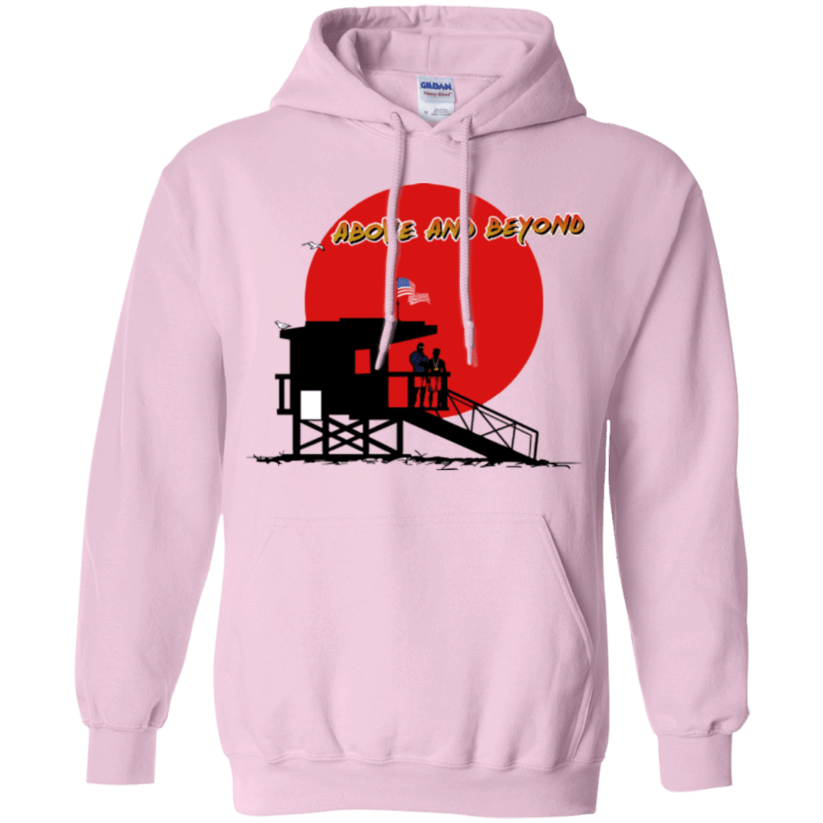 Sweatshirts Light Pink / Small Above And Beyond Pullover Hoodie