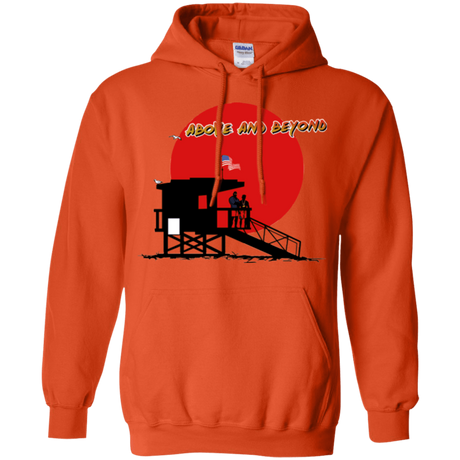 Sweatshirts Orange / Small Above And Beyond Pullover Hoodie