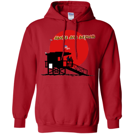 Sweatshirts Red / Small Above And Beyond Pullover Hoodie