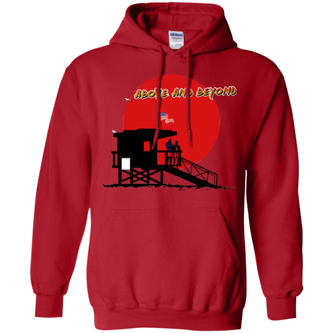 Sweatshirts Red / Small Above And Beyond Pullover Hoodie