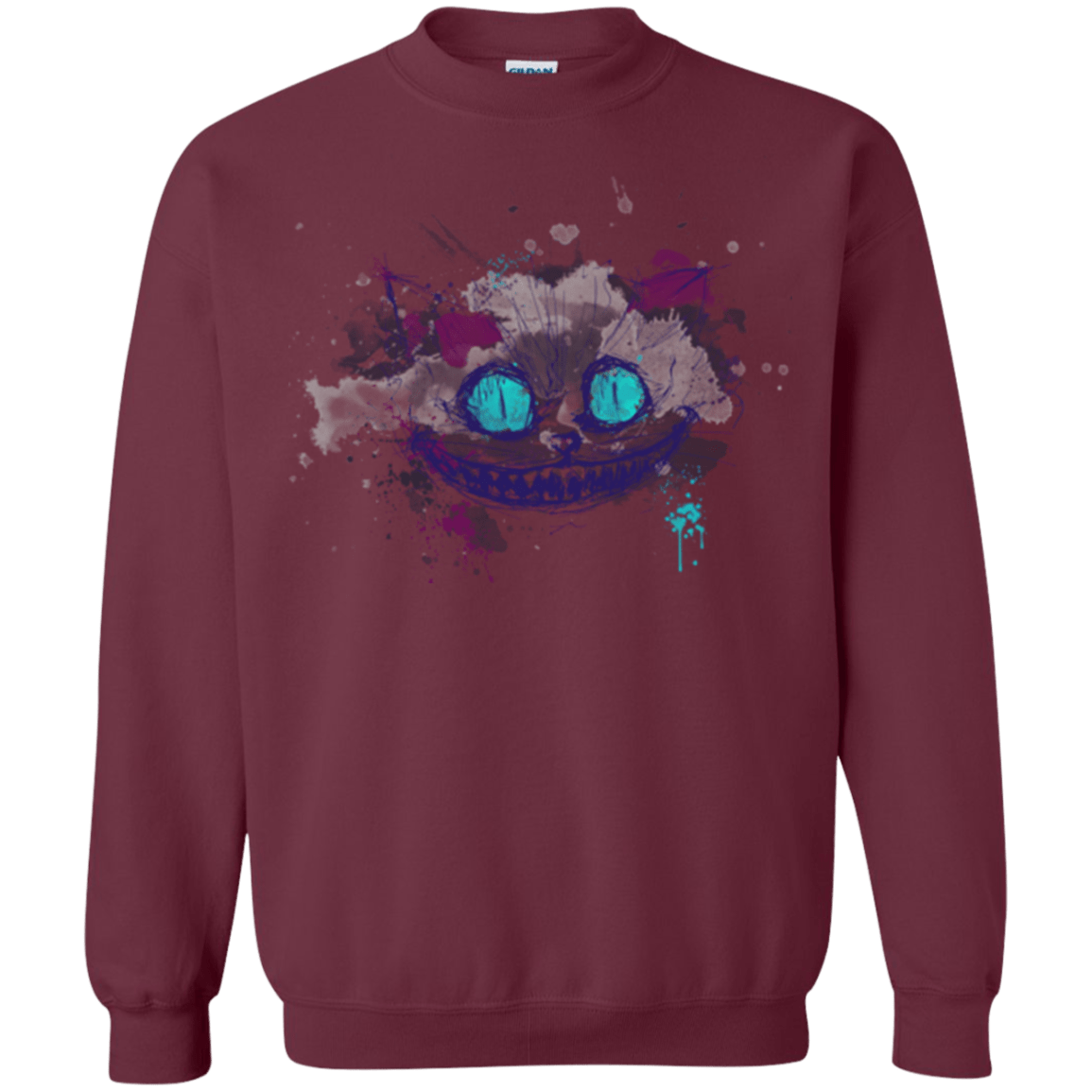 Sweatshirts Maroon / Small Abstract Cheshire Crewneck Sweatshirt