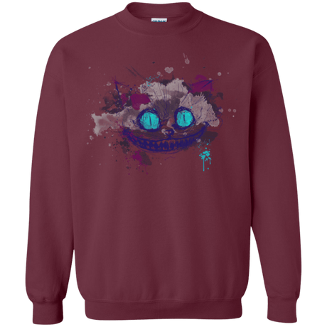 Sweatshirts Maroon / Small Abstract Cheshire Crewneck Sweatshirt