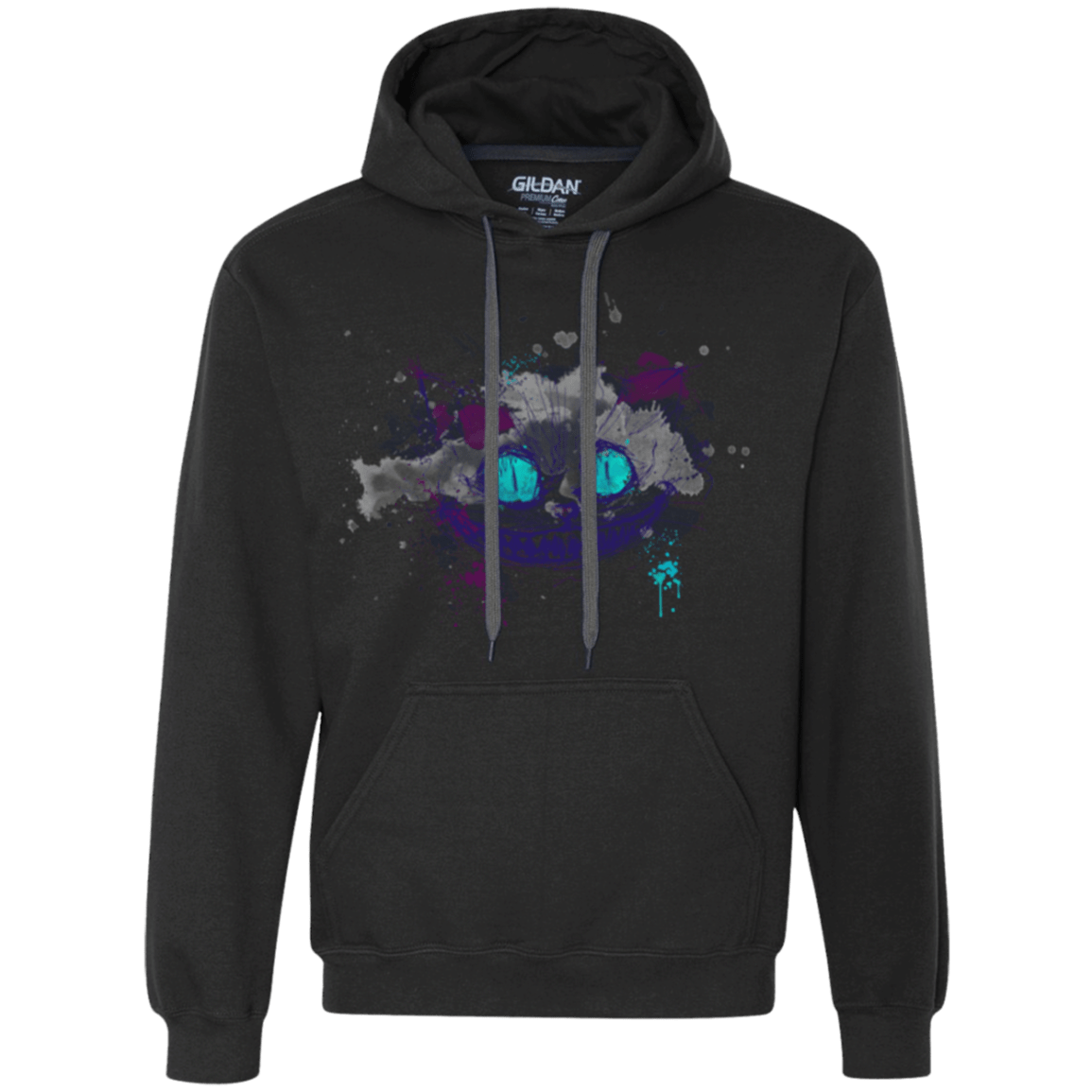 Sweatshirts Black / Small Abstract Cheshire Premium Fleece Hoodie