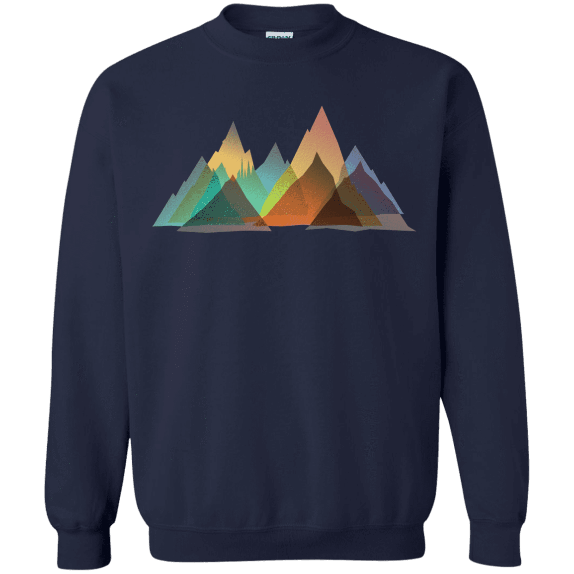 Sweatshirts Navy / S Abstract Range Crewneck Sweatshirt