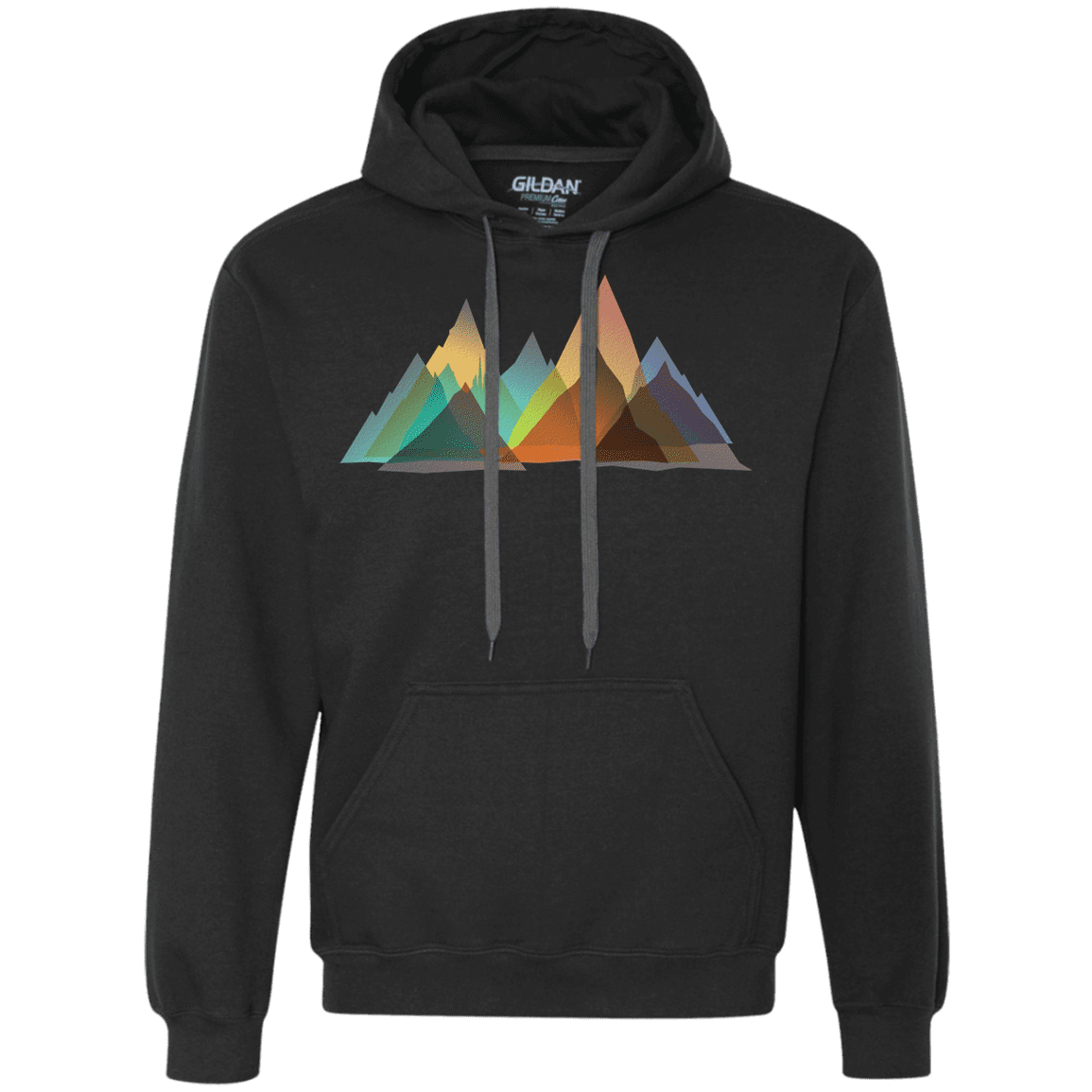 Sweatshirts Black / S Abstract Range Premium Fleece Hoodie