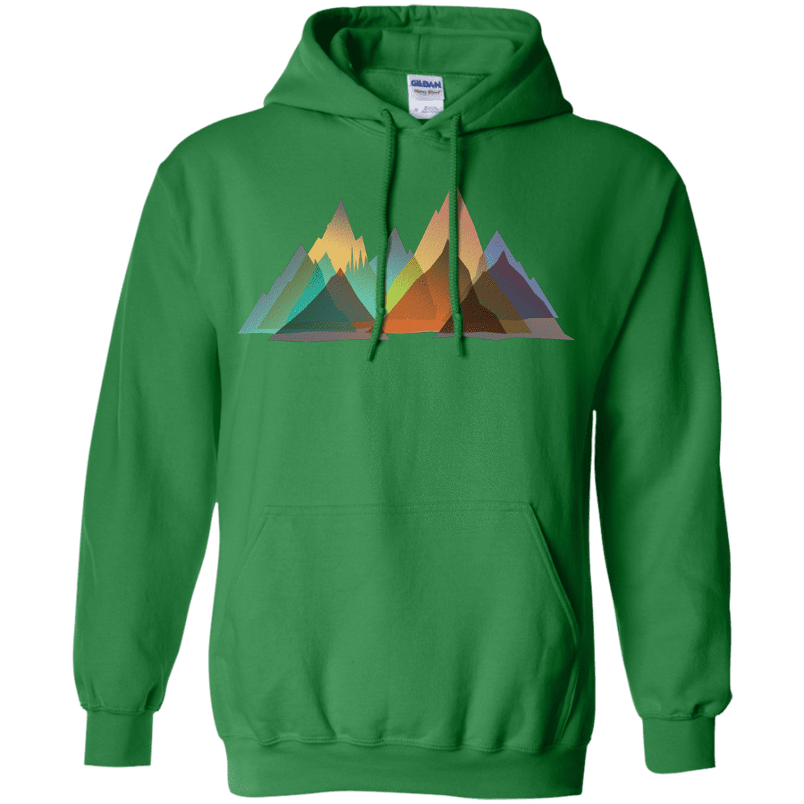 Sweatshirts Irish Green / S Abstract Range Pullover Hoodie