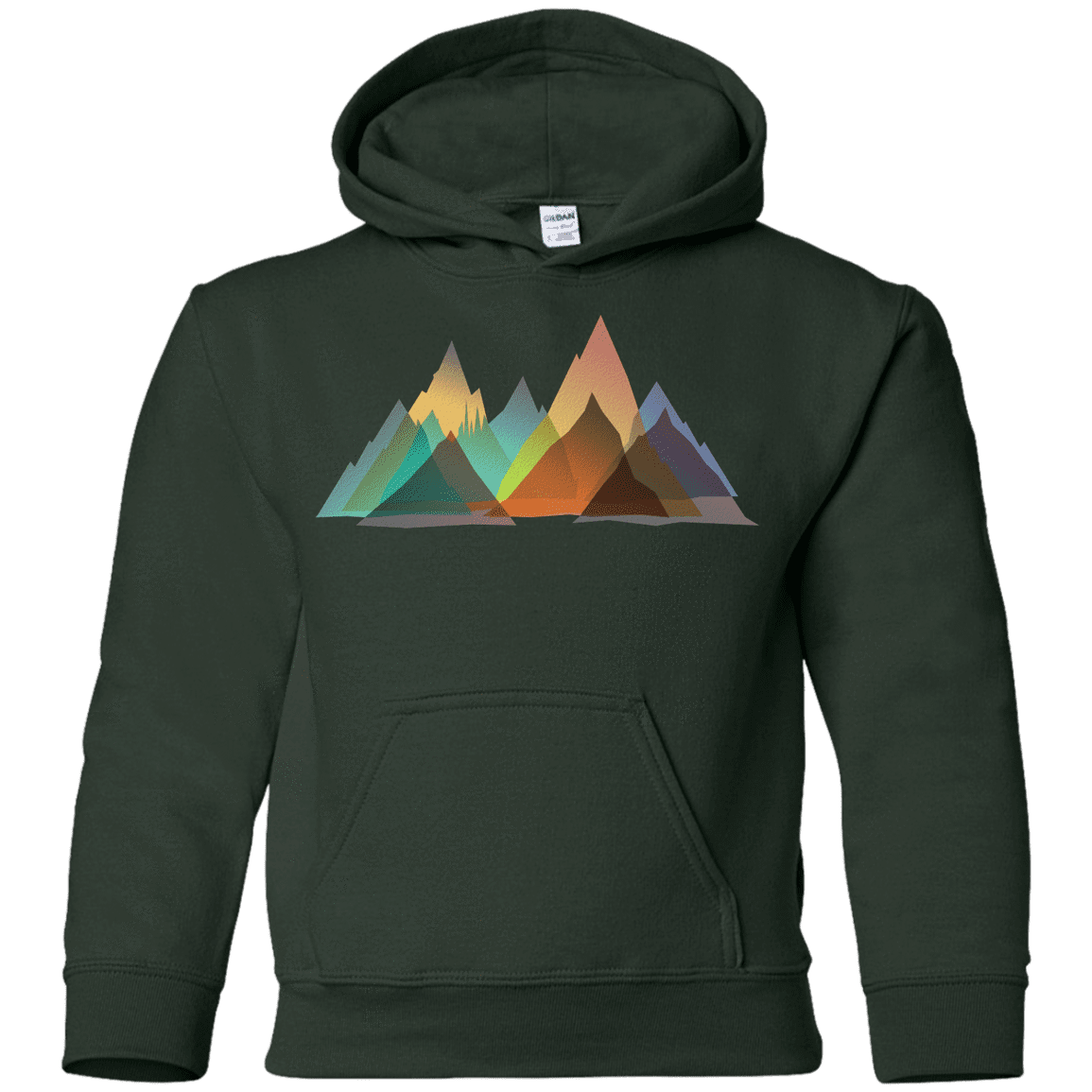 Sweatshirts Forest Green / YS Abstract Range Youth Hoodie