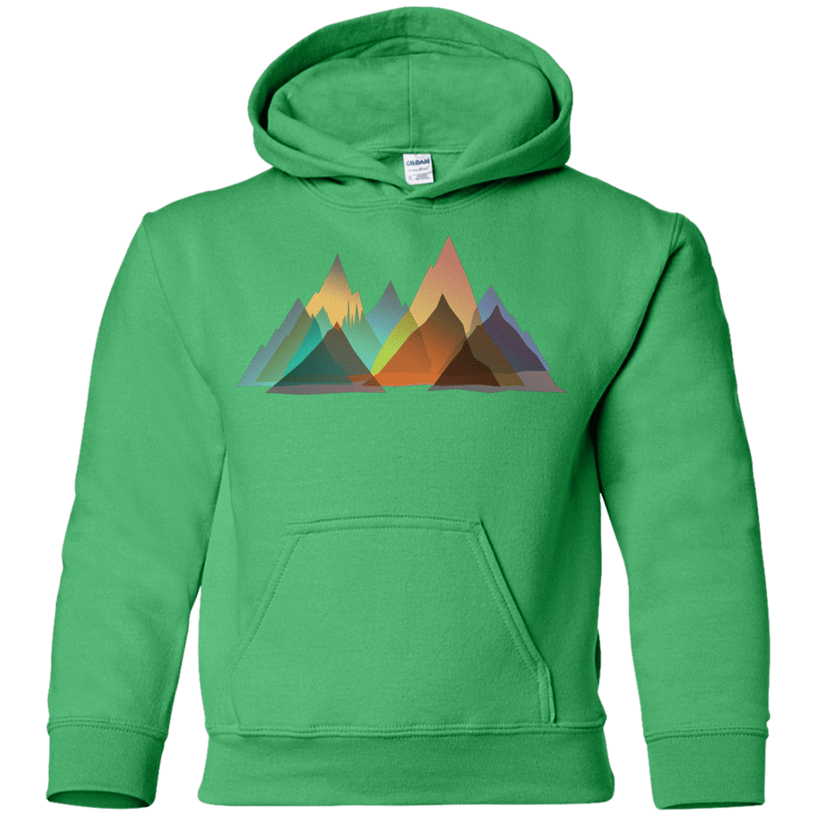 Sweatshirts Irish Green / YS Abstract Range Youth Hoodie