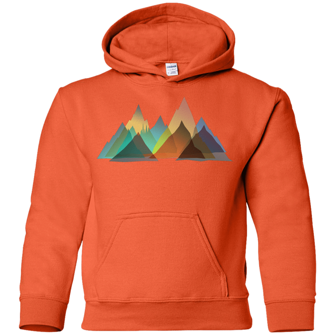 Sweatshirts Orange / YS Abstract Range Youth Hoodie