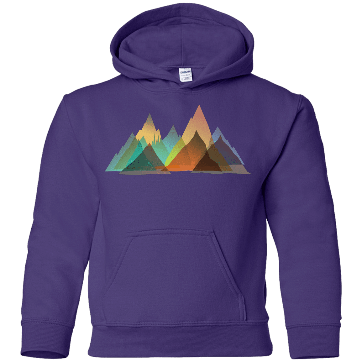 Sweatshirts Purple / YS Abstract Range Youth Hoodie