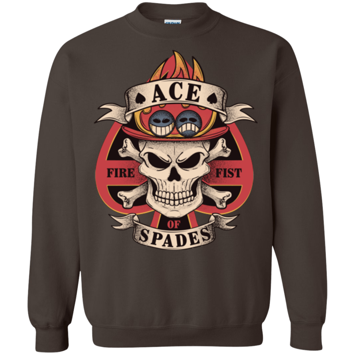 Sweatshirts Dark Chocolate / Small Ace of Spades Crewneck Sweatshirt