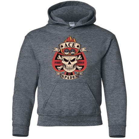 Sweatshirts Dark Heather / YS Ace of Spades Youth Hoodie