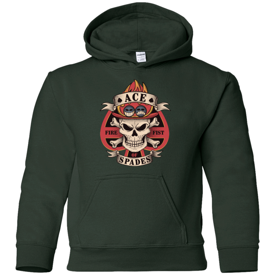 Sweatshirts Forest Green / YS Ace of Spades Youth Hoodie