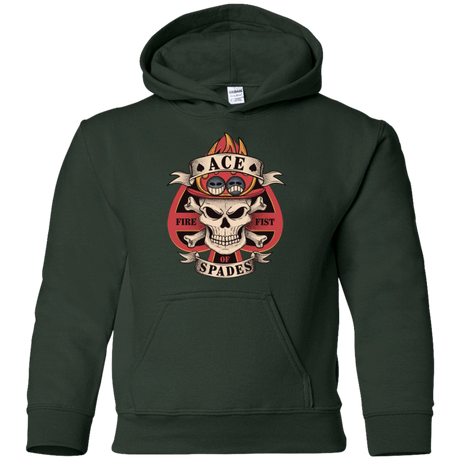 Sweatshirts Forest Green / YS Ace of Spades Youth Hoodie