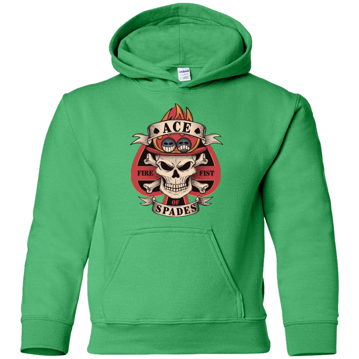 Sweatshirts Irish Green / YS Ace of Spades Youth Hoodie